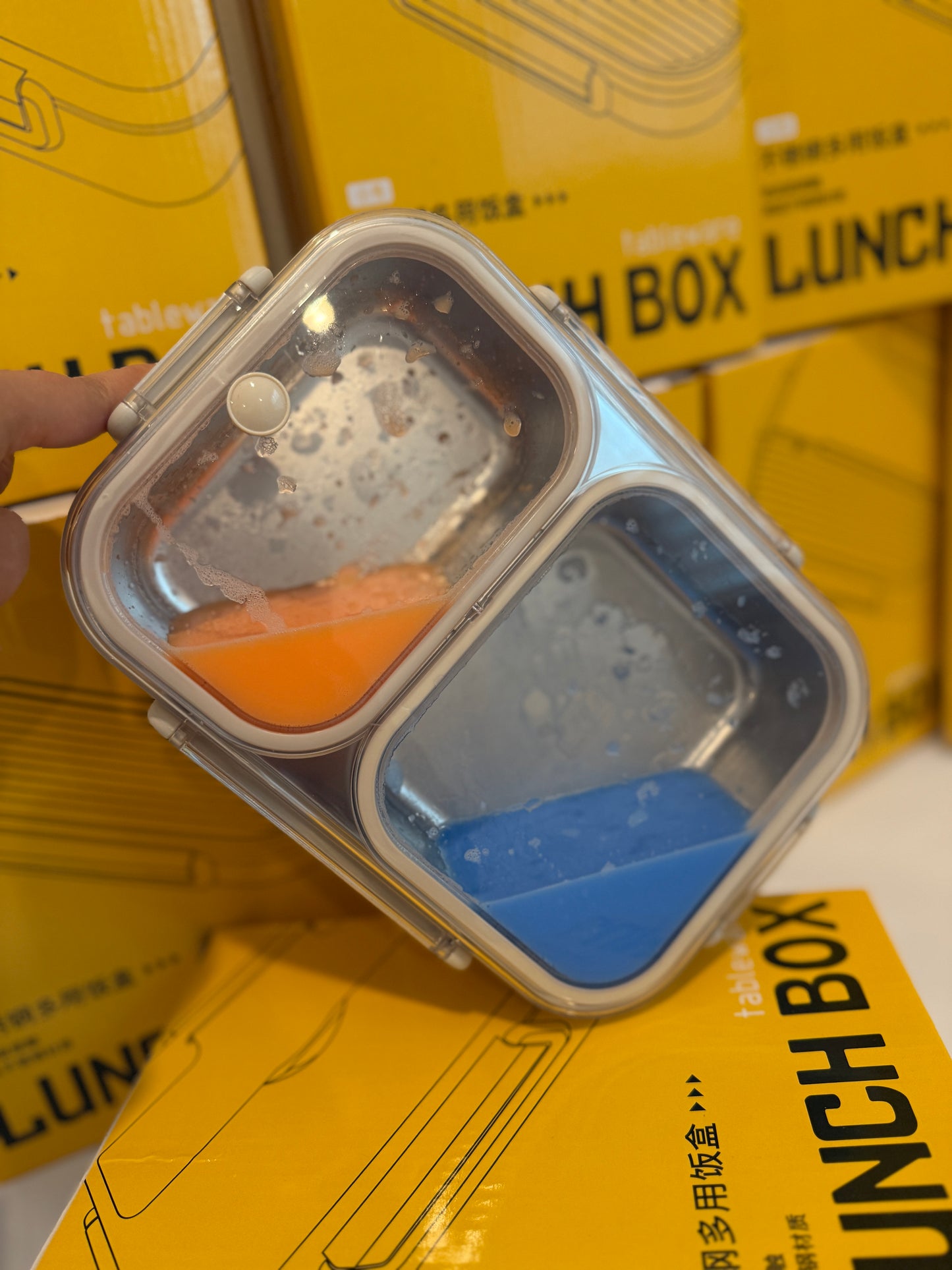 Personalizable Stainless Steel Bento Lunch Box - Leak-Proof for Kids & Adults