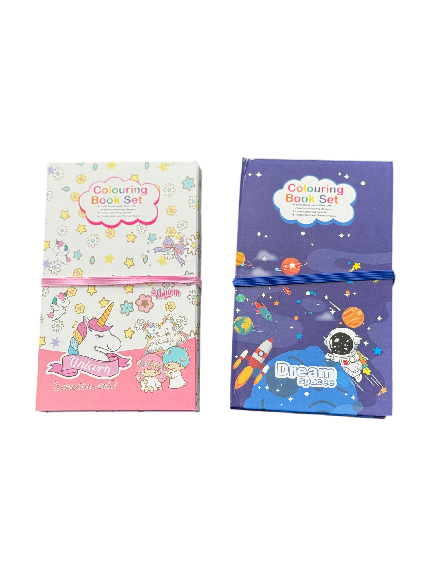 Kids On-the-Go Coloring Book Set with Pencils & Scratch Pad | Ideal Party Favors & Travel Activity