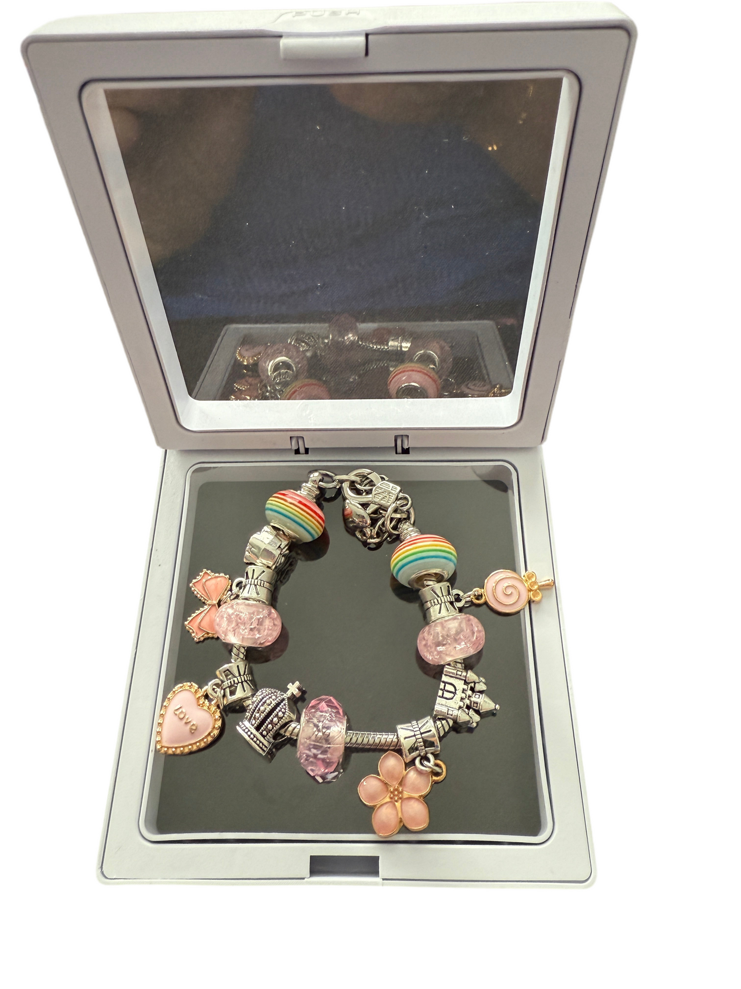 Kids bracelet, necklace and nail art DIY kit